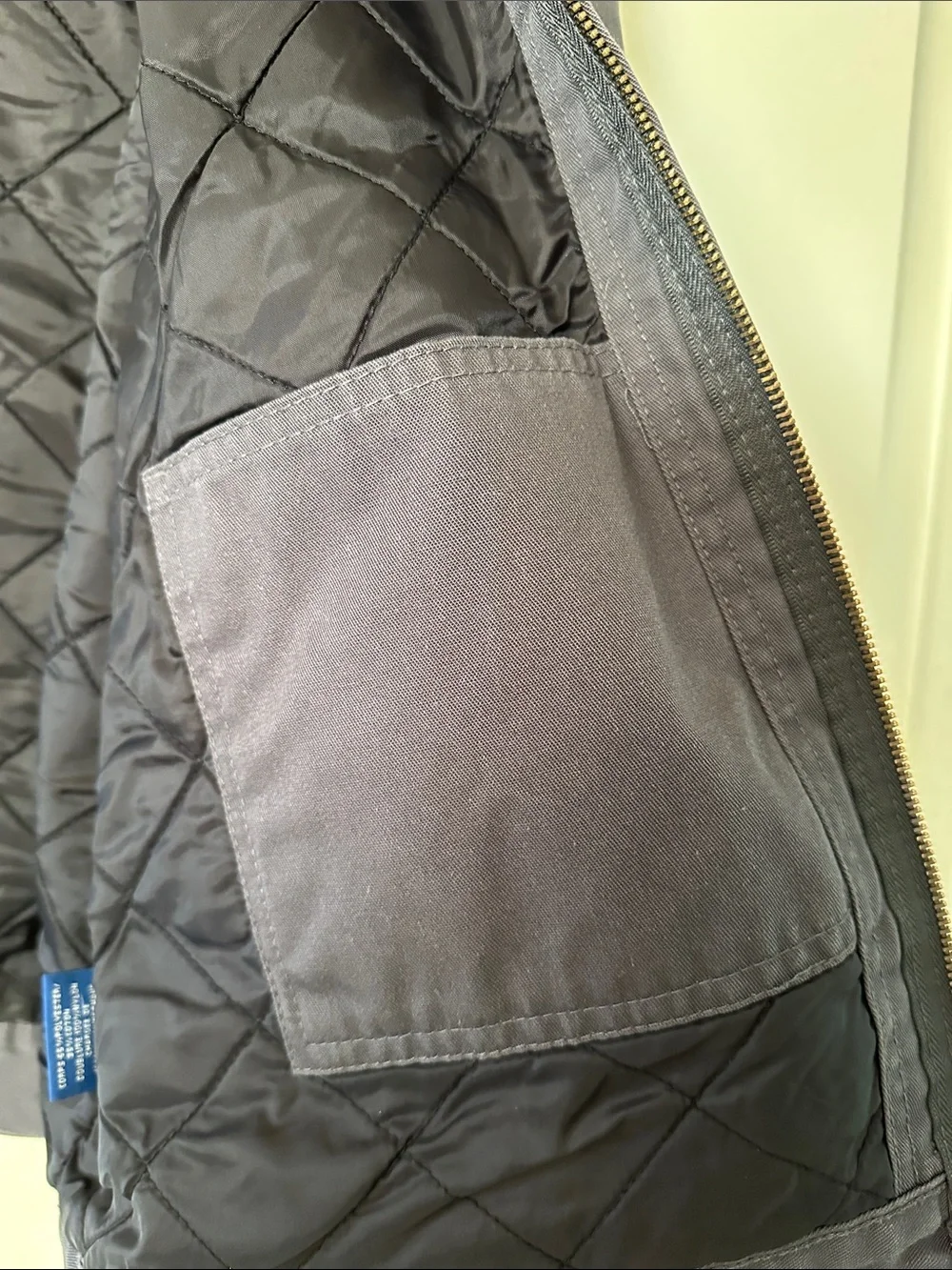 Dickies Men's Charcoal Zip-Front Bomber Jacket - Picture 7 of 12